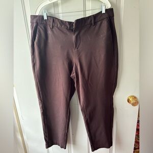 Brown dressy knit pants